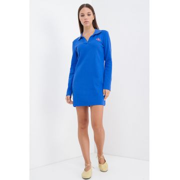 Rochie mini polo cu maneci lungi