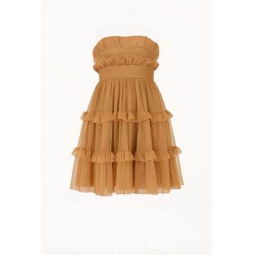 Rochie mini stratificata - fara maneci - Maro