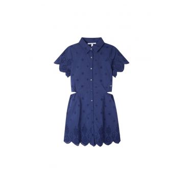 Rochie stil camasa cu decupaje laterale -