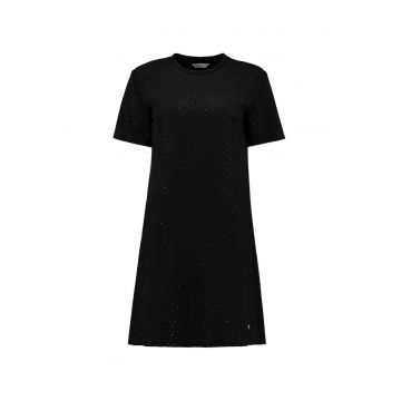 Rochie tricou cu strasuri