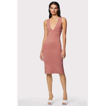 Rochie creion cu slit pe partea din spate