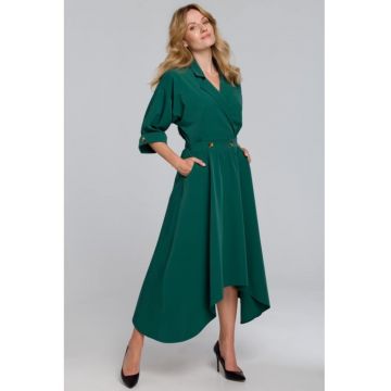 Rochie cu nasturi decorativi -  Poliester
