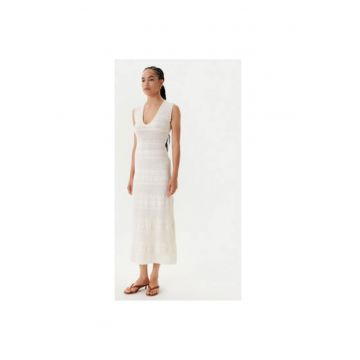 Rochie dama  242-RMALISA - Viscoza/Poliamida - Bej