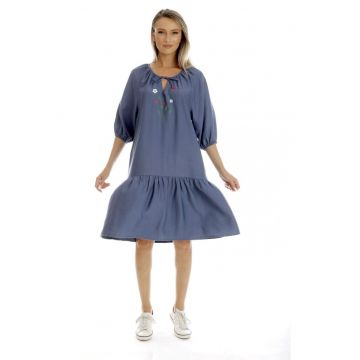 Rochie Dama -  Boho Style V350 - cu Pictura Realizata Manual