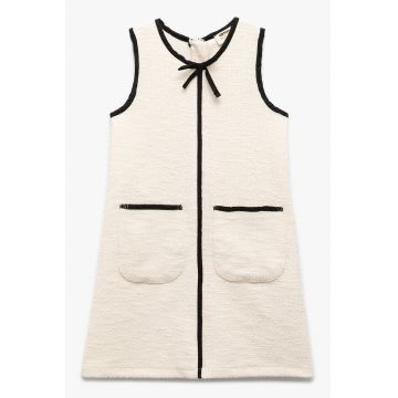 Rochie din amestec de bumbac cu buzunar frontal