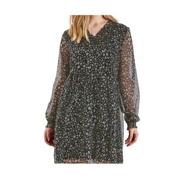 Rochie din sifon cu imprimeu floral -