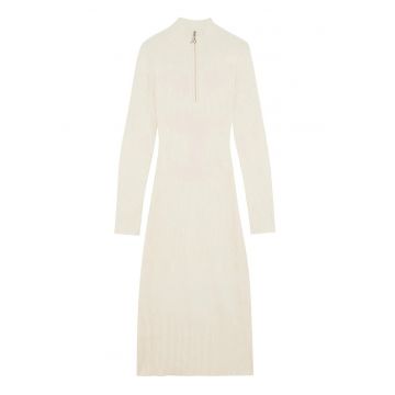 Rochie din tricot cu guler inalt