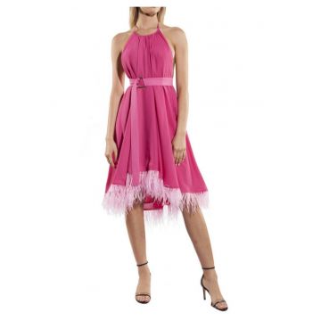 Rochie halter asimetrica -
