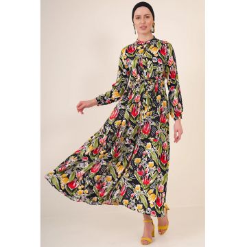 Rochie maxi dama  viscoza - model floral