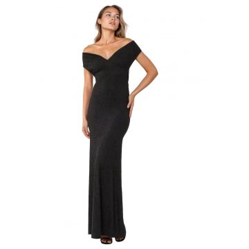 Rochie maxi -  Negru - Jerseu