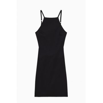 Rochie midi cu bretele si cu spatele gol