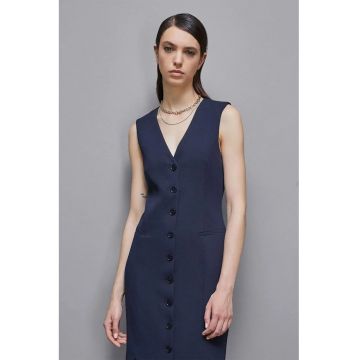 Rochie midi cu inchidere prin nasturi