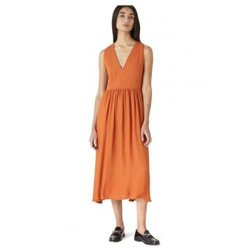 Rochie midi in A fara maneci -