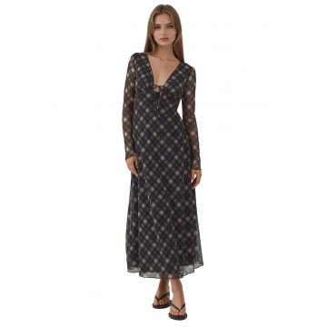 Rochie midi -  Multicolor - Textil