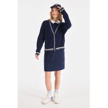 Rochie mini dreapta cu maneci 3/4