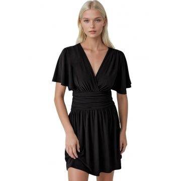 Rochie mini -  Negru - Jerseu