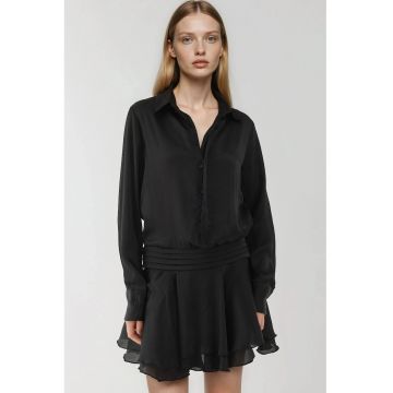 Rochie mini -  Textil - Negru