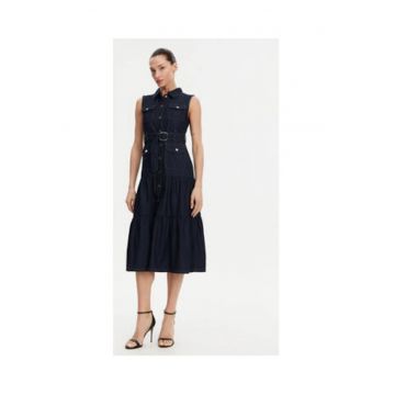 Rochie  model RNAUTICA 305 - bumbac - albastru marin