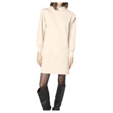 Rochie-pulover cu guler mediu Aldax -