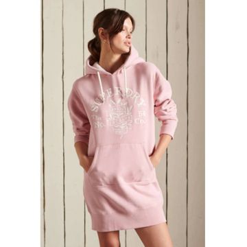 Rochie tip hanorac cu logo brodat