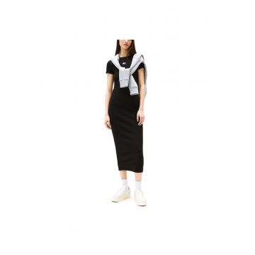 Rochie  TJW BADGE RIB MIDI DRESS EXT-DW0DW20873-BDS