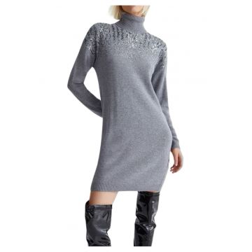 Rochie tricotata cu amestec de lana si casmir -