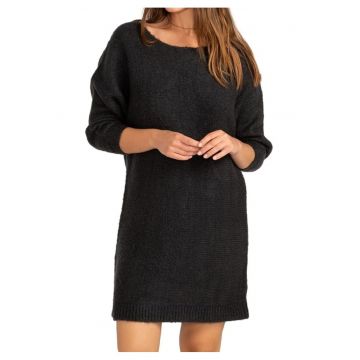 Rochie tricotata cu maneca lunga -