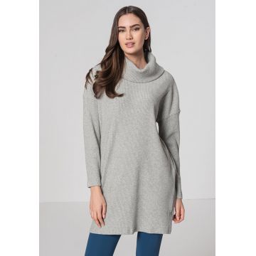 Rochie-pulover cu model striat