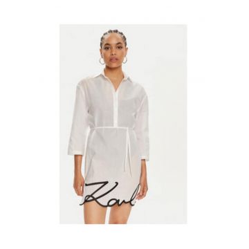 Rochie  100% bumbac - alb -