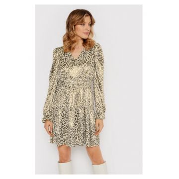 Rochie -  69653 - Poliester - Maro/Auriu