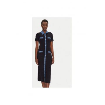 Rochie dama  241-RMSISSI - Viscoza/Poliamida - Bleumarin