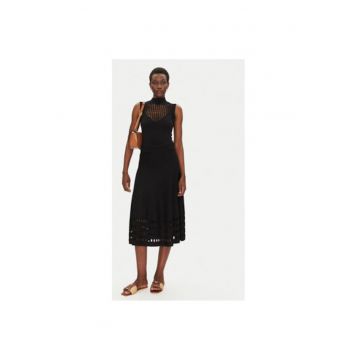 Rochie dama  251-RMPOMI - Viscoza/Poliamida - Negru