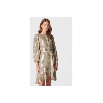 Rochie dama -  300874936 - Viscoza/Fibre metalice - 36 EU - Verde