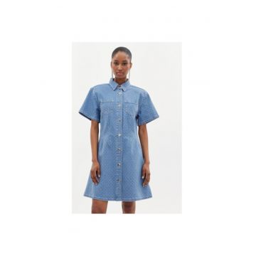 Rochie dama -  303620066 - Bumbac - Albastru
