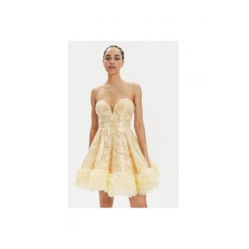 Rochie Dama -  304120251 - Poliamida - Galben
