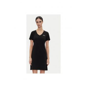 Rochie dama  DP5D4902 - Bumbac/Elastan - Negru