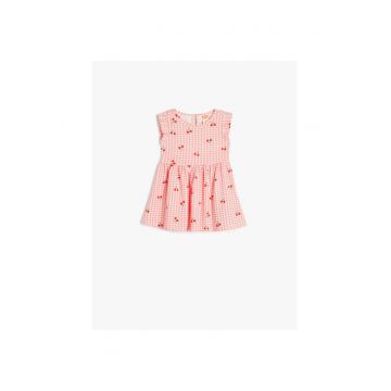 Rochie de bumbac cu model grafic