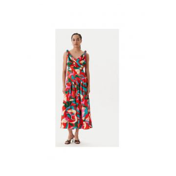 Rochie de vara dama  251-RBY.F - Poliester reciclat - Multicolor