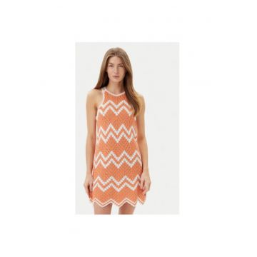Rochie de vara dama  PL953728 - Bumbac/Poliester - XL INTL - Portocaliu