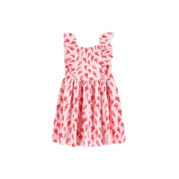 Rochie de vara fete  WC5129301HGK - Bumbac/Elastan -Roz