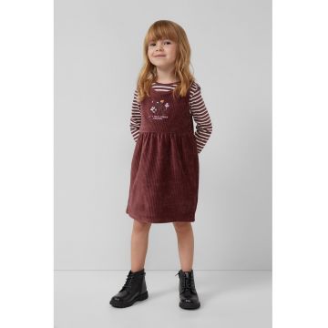 Rochie din reiat cu broderie