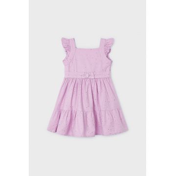 Rochie evazata cu aplicatii de strasuri
