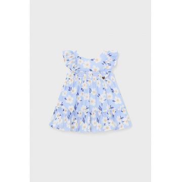 Rochie evazata cu model floral