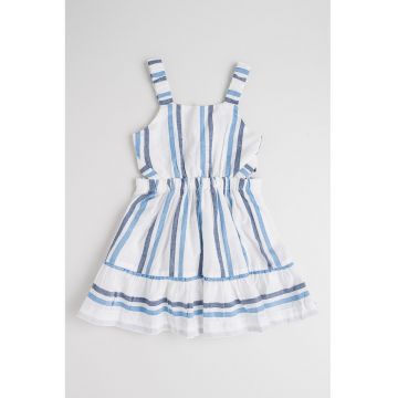 Rochie evazata cu model in dungi