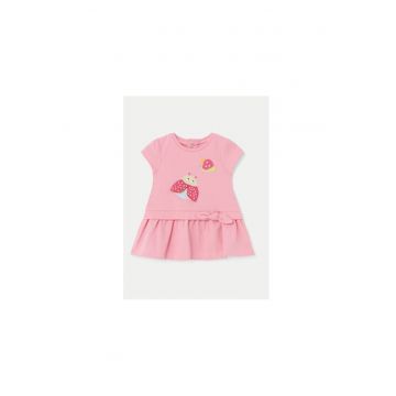 Rochie fete -  030079 - Roz - Bumbac