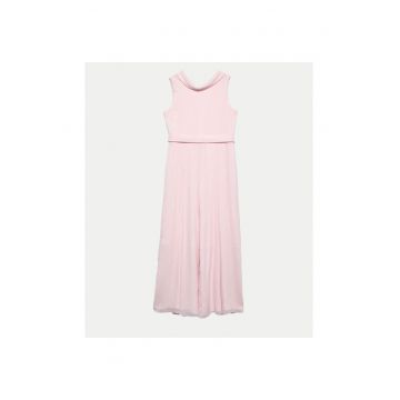 Rochie fete -  10 bujori stralucitori - roz - 100% poliester