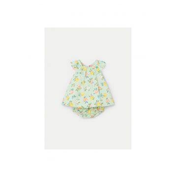 Rochie fete -  139055 - Verde - Bumbac