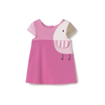 Rochie fete  1872 - Bumbac/Elastan - Roz
