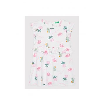 Rochie fete -  300129784 - Bumbac - Alb - Alb