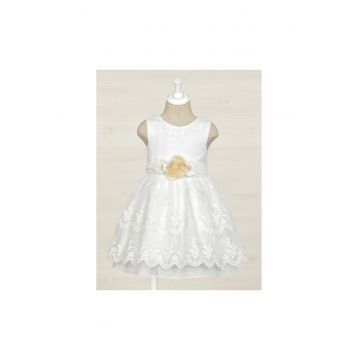 Rochie fete -  302199532 - Poliester - Alb
